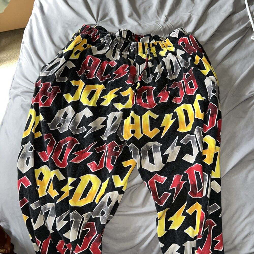 AC/DC pants lounge pajamas house pants M medium